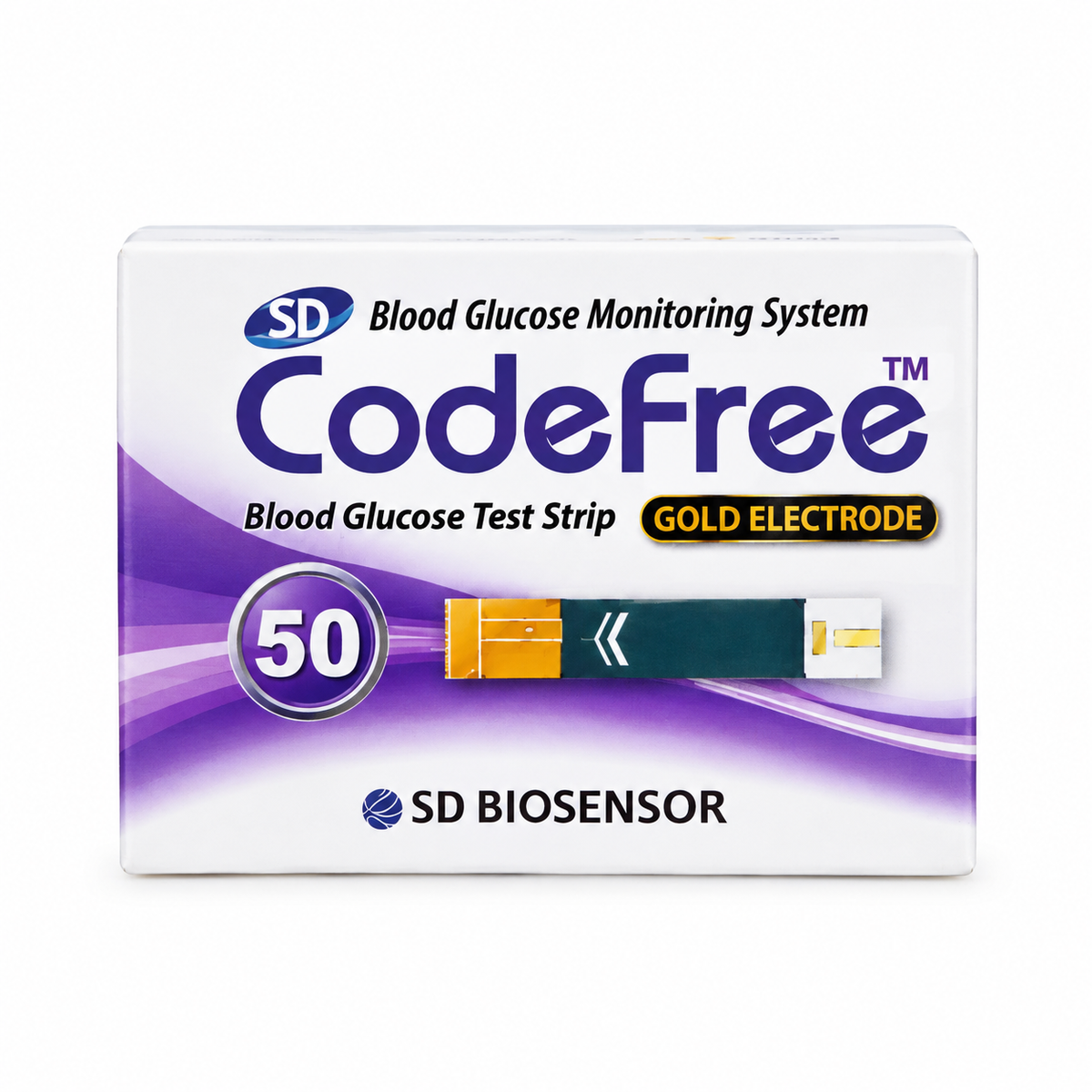 SD CodeFree Blood Glucose Test Strips (50 Strips)