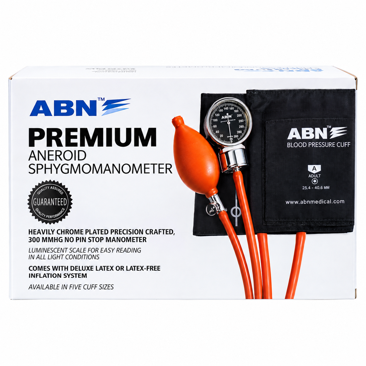 ABN Ecolite Aneroid Sphygmomanometer – Red Bulb