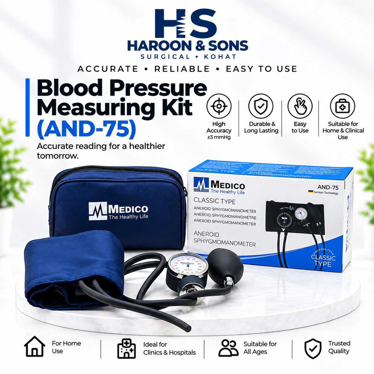Aneroid Sphygmomanometer (Classic Type) AND-75