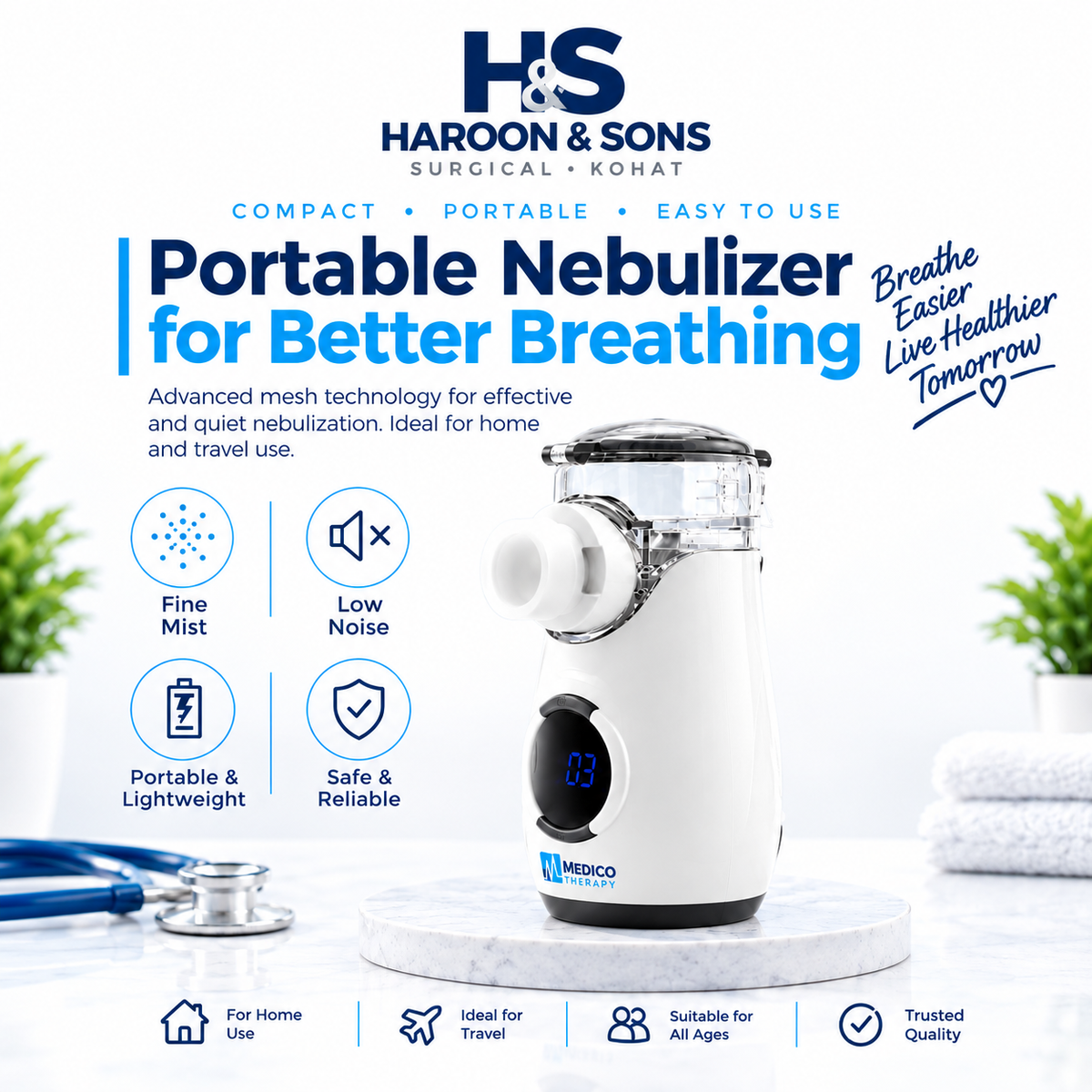 Medico Therapy Portable Mesh Nebulizer