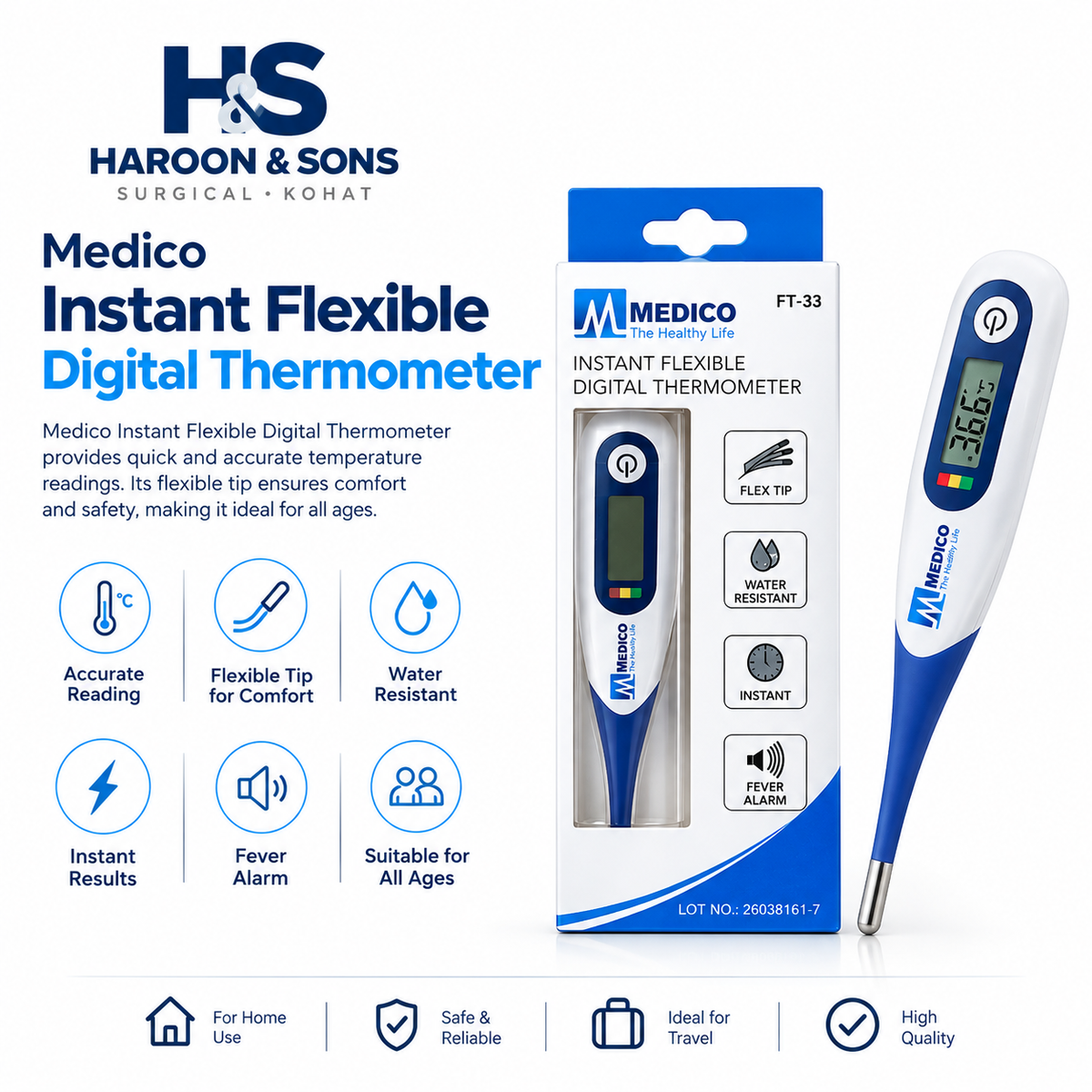 Medico FT-33 Digital Thermometer