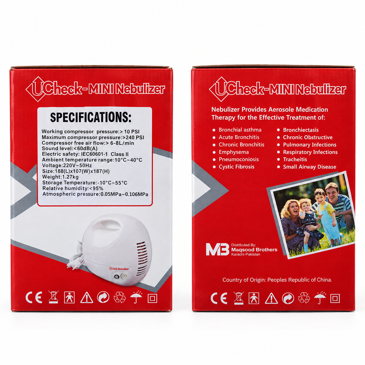 UCheck-MiNi Nebulizer – Air Piston Compressor Nebulizer Kit