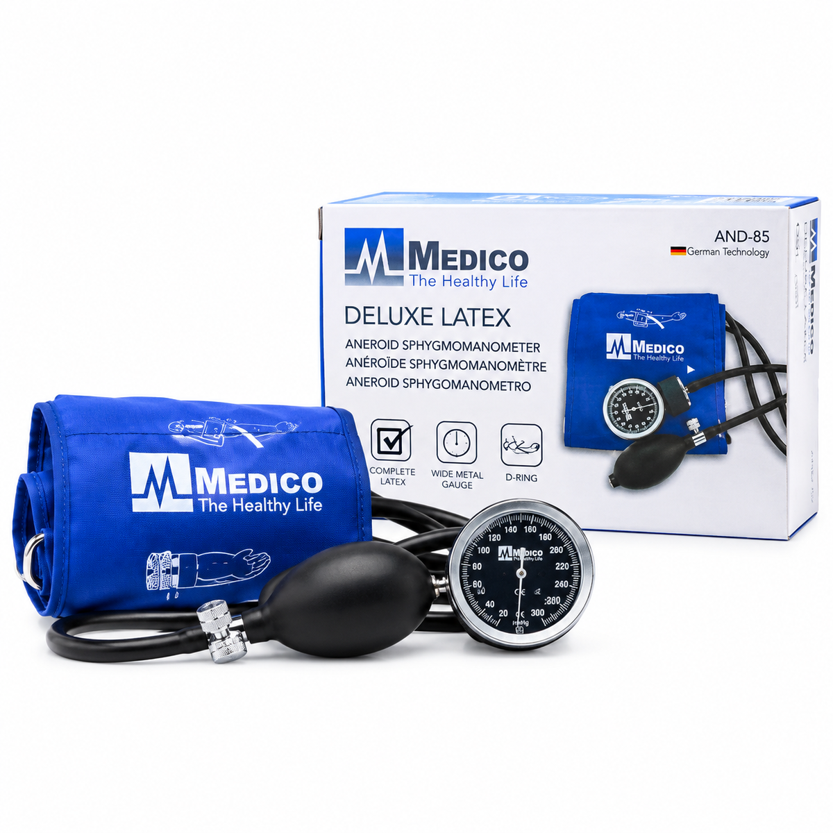 Aneroid Sphygmomanometer (Deluxe Latex) AND-85