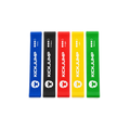 KICKJUMP Resistance Exercise Loop Bands Set (5 Resistance Levels)